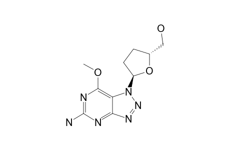5-AMINO-1-(2,3-DIDEOXY-ALPHA-D-GLYCERO-PENTOFURANOSYL)-7-METHOXY-1H-1,2,3-TRIAZOLO-[4,5-D]-PYRIMIDINE