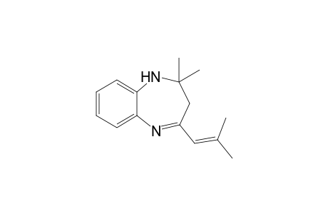 2,2-Dimethyl-4-(2-methylprop-1-en-1-yl)-2,3-dihydro-1H-1,5-benzodiazepine