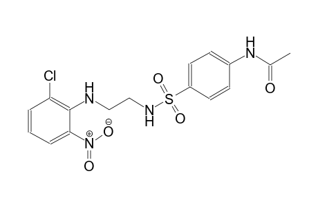 N-[4-({[2-(2-chloro-6-nitroanilino)ethyl]amino}sulfonyl)phenyl]acetamide