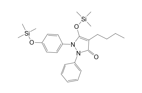 3H-Pyrazol-3-one, 4-butyl-1,2-dihydro-2-phenyl-5-[(trimethylsilyl)oxy]-1-[4-[(trimethylsilyl)oxy]phenyl]-