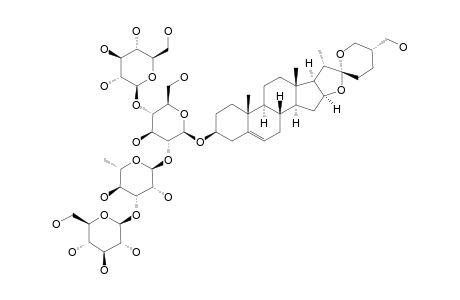 #8;ISONARTHOGENIN-3-O-[O-BETA-D-GLUCOPYRANOSYL-(1->3)-O-ALPHA-L-RHAMNOPYRANOSYL-(1->2)-O-[BETA-D-GLUCOPYRANOSYL-(1->4)]-BETA-D-GLUCOPYRANOSIDE]