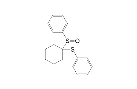 [1-(Benzenesulfinyl)cyclohexyl]sulfanylbenzene