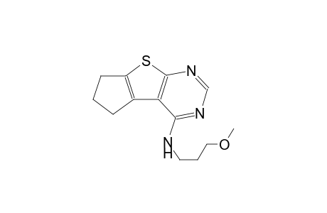 5H-cyclopenta[4,5]thieno[2,3-d]pyrimidin-4-amine, 6,7-dihydro-N-(3-methoxypropyl)-