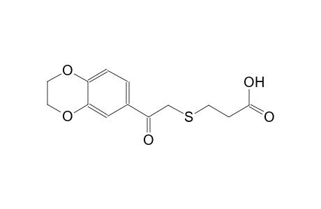 3-{[2-(2,3-dihydro-1,4-benzodioxin-6-yl)-2-oxoethyl]sulfanyl}propanoic acid