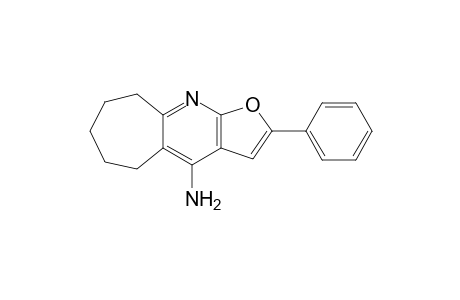 4-Amino-2-(phenyl)-6,7,8,9-tetrahydro-5H-cyclohepta[b]furo[3,2-e]pyridine
