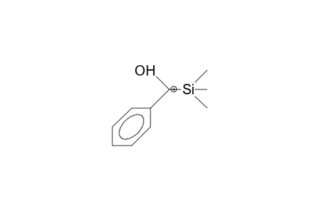.alpha.-Trimethylsilyl.alpha.-hydroxonium-toluene cation