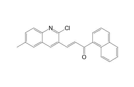 (2E)-3-(2-Chloro-6-methylquinolin-3-yl)-1-(1-naphthyl)prop-2-en-1-one
