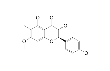 3,5-DIHYDROXY-2-(4-HYDROXYPHENYL)-7-METHOXY-6-METHYL-2,3-DIHYDRO-4H-CHROMEN-4-ONE;C-6,O-7-DIMETHYL-AROMADENDRIN