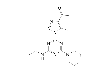 1-[1-[4-(ethylamino)-6-(1-piperidinyl)-1,3,5-triazin-2-yl]-5-methyl-4-triazolyl]ethanone
