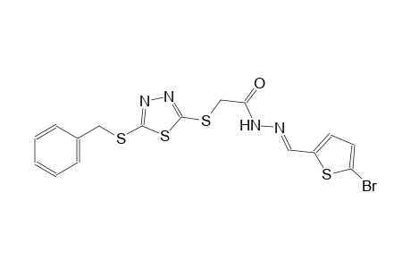 acetic acid, [[5-[(phenylmethyl)thio]-1,3,4-thiadiazol-2-yl]thio]-, 2-[(E)-(5-bromo-2-thienyl)methylidene]hydrazide