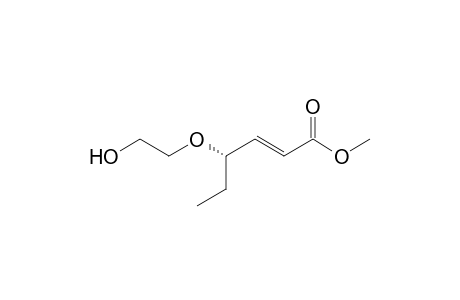 Methyl (E,4S)-4-(2-hydroxyethoxy)-2-hexenoate
