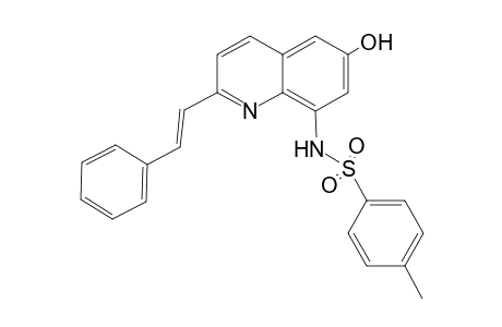 4-Methyl-N-(6-hydroxy-2-[(E)-2-phenyl-1-ethenyl]-8-quinolyl)benzenesulfonamide