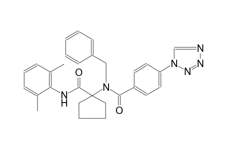 benzamide, N-[1-[[(2,6-dimethylphenyl)amino]carbonyl]cyclopentyl]-N-(phenylmethyl)-4-(1H-tetrazol-1-yl)-