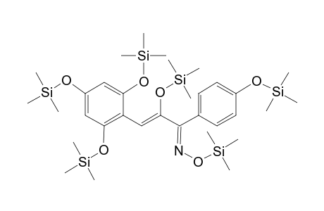 Chalcone <2,4,6,4',.alpha.-pentahydroxy-> oxime, hexa-TMS