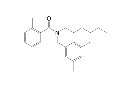 Benzamide, 2-methyl-N-(3,5-dimethylbenzyl)-N-hexyl-