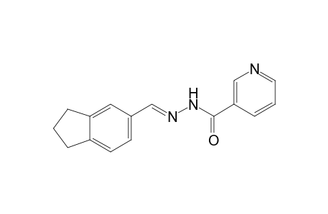 nicotinic acid, [(5-indanyl)methylene]hydrazide