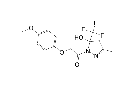 1-[(4-methoxyphenoxy)acetyl]-3-methyl-5-(trifluoromethyl)-4,5-dihydro-1H-pyrazol-5-ol