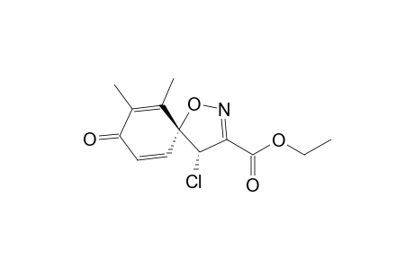 (4.alpha.,5.beta.)-Ethyl 4-chloro-6,7-dimethyl-8-oxo-1-oxa-2-azaspiro[4,5]deca-2,6,9-triene-3-carboxylate