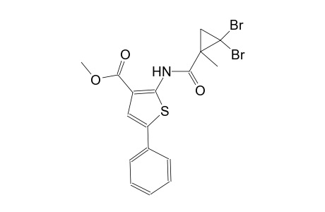 methyl 2-{[(2,2-dibromo-1-methylcyclopropyl)carbonyl]amino}-5-phenyl-3-thiophenecarboxylate