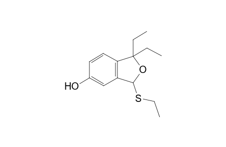 1,1-Diethyl-3-(ethylthio)-3H-isobenzofuran-5-ol