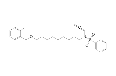 o-Iodobenzyl N-(phenylsulfonyl)-N-(1,2-propadienyl)aminononyl ether