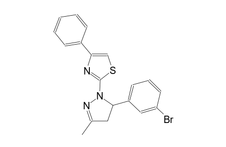 thiazole, 2-[5-(3-bromophenyl)-4,5-dihydro-3-methyl-1H-pyrazol-1-yl]-4-phenyl-
