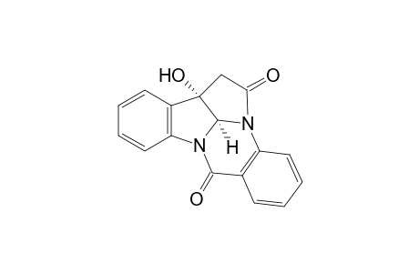 3-Hydroxy-2H-pyrrolo[2,3-b]indolo[5,5a,6-b,a]quinazoline-9-(8H),7'-dione