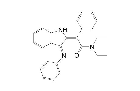 2-[N,N-Diethyl-1'-carbamoyl-1'-phenylmethylidene]-3-phenylimino-1H-indole