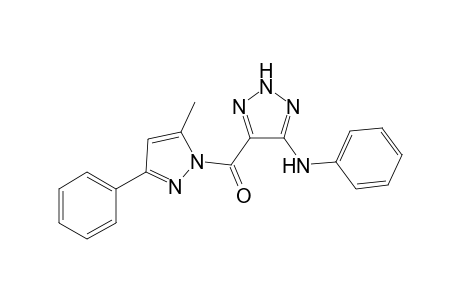 (5-Methyl-3-phenyl-1H-pyrazol-1-yl)-(5-phenylamino-2H-1,2,3-triazol-4-yl)methanone