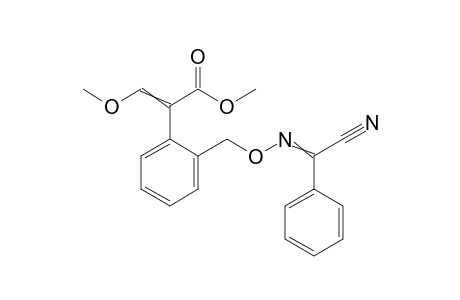 Benzeneacetic acid, 2-[[[(cyanophenylmethylene)amino]oxy]methyl]-alpha-(methoxymethylene)-, methyl ester