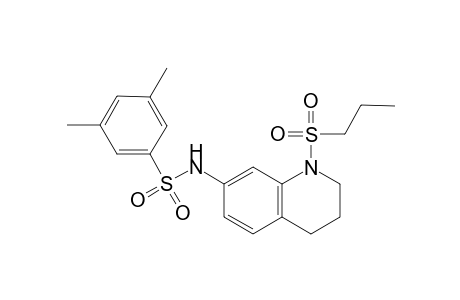 3,5-Dimethyl-N-(1-(propylsulfonyl)-1,2,3,4-tetrahydroquinolin-7-yl)benzenesulfonamide