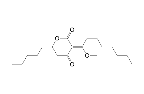 2H-Pyran-2,4(3H)-dione, dihydro-3-(1-methoxyoctylidene)-6-pentyl-