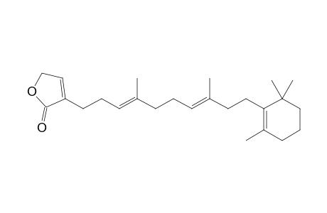 3-[(3E,7E)-4,8-dimethyl-10-(2,6,6-trimethyl-1-cyclohexenyl)deca-3,7-dienyl]-5H-furan-2-one