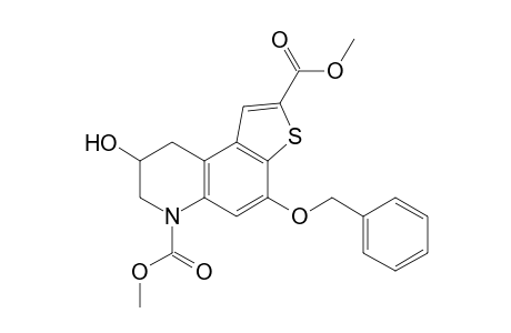 Dimethyl (8RS)-4-Benzyloxy-6,7,8,9-tetrahydro-8-hydroxythieno[3,2-f]quinoline-2,6-dicarboxylate