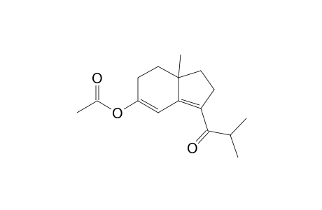 1-Propanone, 1-[5-(acetyloxy)-2,6,7,7a-tetrahydro-7a-methyl-1H-inden-3-yl]-2-methyl-