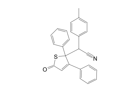 2-(4-Methylphenyl)-2-(5-oxidanylidene-2,3-diphenyl-thiophen-2-yl)ethanenitrile