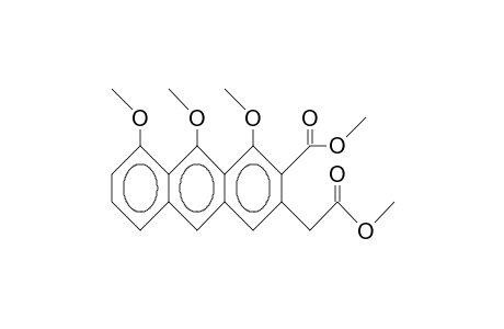 2-Anthraceneacetic acid, 4,5,10-trimethoxy-3-(methoxycarbonyl)-, methyl ester