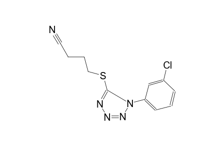 4-([1-(3-Chlorophenyl)-1H-tetraazol-5-yl]sulfanyl)butanenitrile