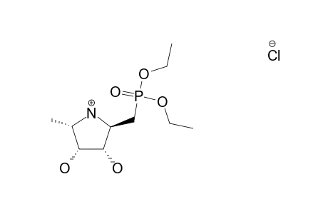 DIETHYL-(2R,3R,4R,5S)-(3,4-DIHYDROXY-5-METHYLPYRROLIDIN-2-YL)-METHANEPHOSPHONATE-HYDROCHLORIDE