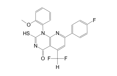 pyrido[2,3-d]pyrimidin-4(1H)-one, 5-(difluoromethyl)-7-(4-fluorophenyl)-2-mercapto-1-(2-methoxyphenyl)-
