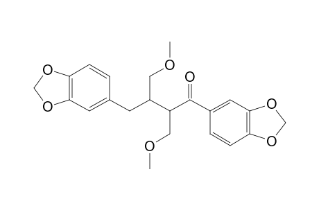 7'-OXOCUBEBIN-DIMETHYLETHER;1,4-BIS-(BENZO-[D]-[1,3]-DIOXOL-5-YL)-2,3-BIS-(METHOXYMETHYL)-BUTAN-1-ONE