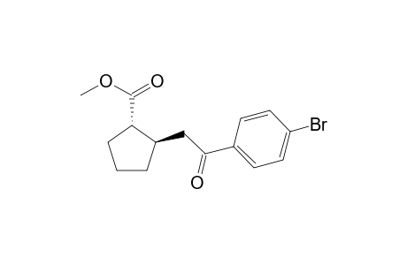 (1S,2R)-2-[2-(4-bromophenyl)-2-keto-ethyl]cyclopentanecarboxylic acid methyl ester