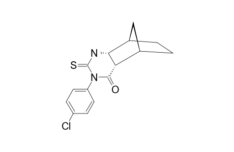 3-(Para-chlorophenyl)-2-thioxo-2,3,R-4a,trans-5,6,7,trans-8,cis-8a-octahydro-5,8-methanoquinazolin-4(1H)-one