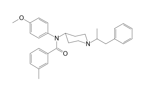 N-4-Methoxyphenyl-N-[1-(1-phenylpropan-2-yl)piperidin-4-yl]-3-methylbenzamide