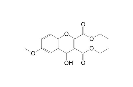 4-Hydroxy-6-methoxy-4H-chromene-2,3-dicarboxylic acid diethyl ester