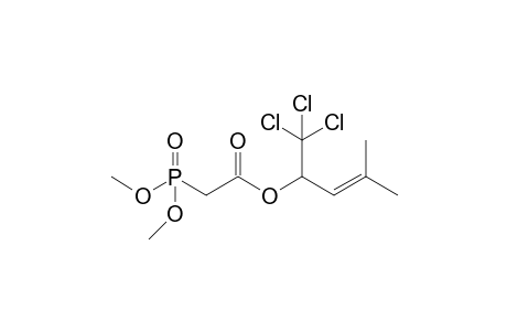 (1,1,1-trichloro-4-methylpent-3-en-2-yl) 2-dimethoxyphosphorylacetate