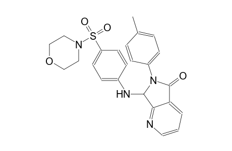 5H-pyrrolo[3,4-b]pyridin-5-one, 6,7-dihydro-6-(4-methylphenyl)-7-[[4-(4-morpholinylsulfonyl)phenyl]amino]-