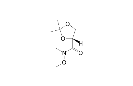 (4R)-N-methoxy-N,2,2-trimethyl-1,3-dioxolane-4-carboxamide