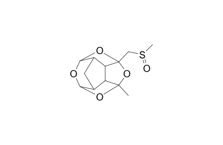1-Methylsulfinylmethyl-7-methyl-2,4,6,13-tetraoxapentacyclo[5.5.1.0(3,11).0(5,9).0(8,12)]tridecane