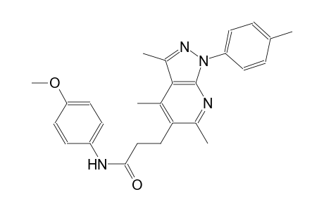1H-pyrazolo[3,4-b]pyridine-5-propanamide, N-(4-methoxyphenyl)-3,4,6-trimethyl-1-(4-methylphenyl)-